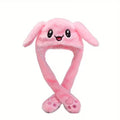Plush Bunny Ear Moving Hat